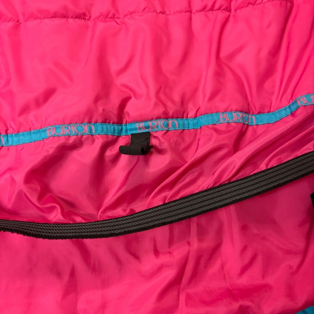 Burton Dryride Snowboard Jacket Youth Girls Size XL 18 Neon Yellow Blue Pink - Picture 12 of 16